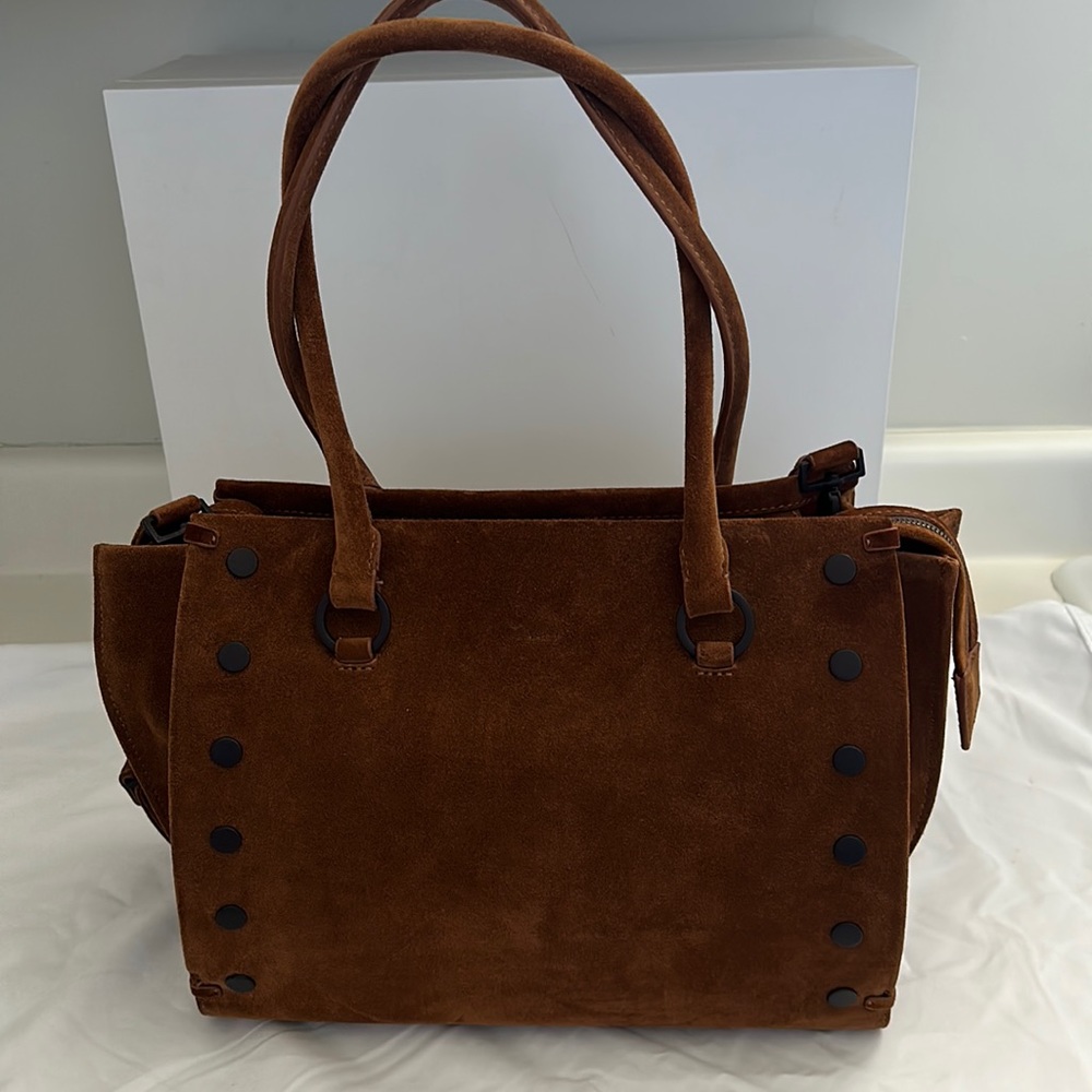 HAMMITT Allen Large in Mahogany Suede/ Bronze
